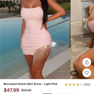 Fashion Nova pink dress